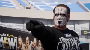 aew star sting in aew fight forever video game