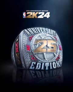 the nba 2k24 anniversary edition cover